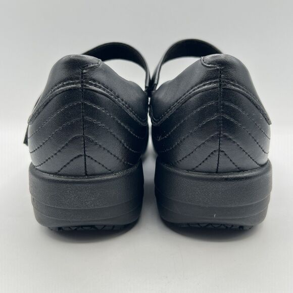 ABEO Gale Mary Jane Shoe Black Leather Orthotic Slip Resistant Sz 7.5 NWOB - Picture 6 of 14